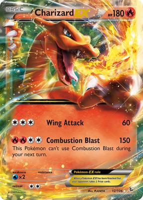 Charizard EX (12) card from XY - Flashfire