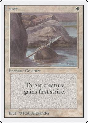 Lance card from Unlimited Edition