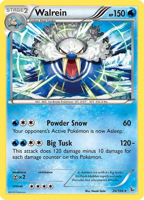 Walrein card from XY - Flashfire