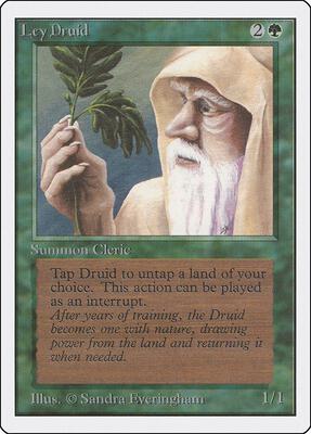 Ley Druid card from Unlimited Edition