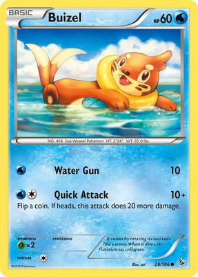 Buizel card from XY - Flashfire