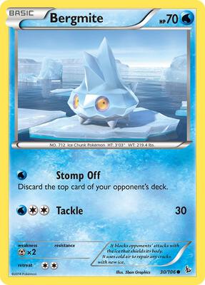 Bergmite card from XY - Flashfire