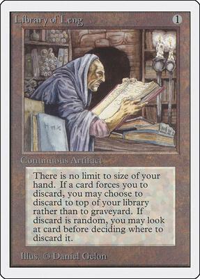 Library of Leng card from Unlimited Edition
