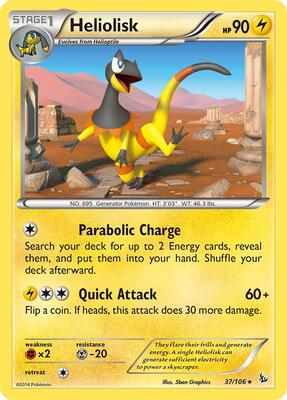 Heliolisk card from XY - Flashfire