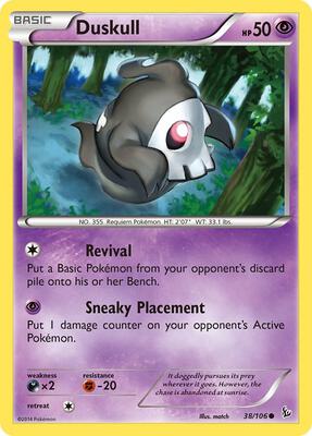 Duskull card from XY - Flashfire