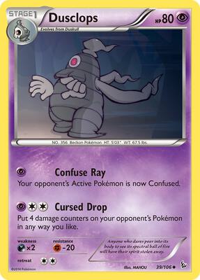 Dusclops card from XY - Flashfire