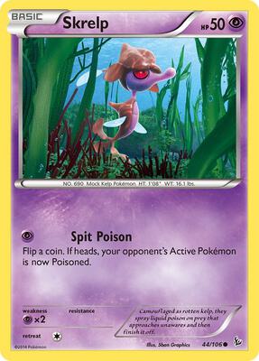 Skrelp card from XY - Flashfire