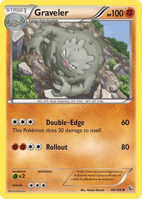 Graveler card from XY - Flashfire