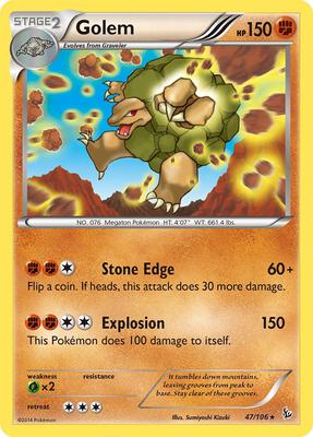 Golem card from XY - Flashfire