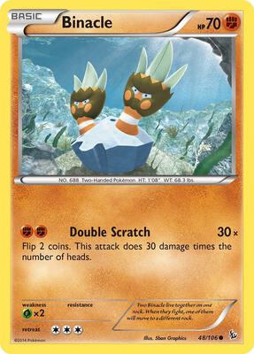 Binacle card from XY - Flashfire