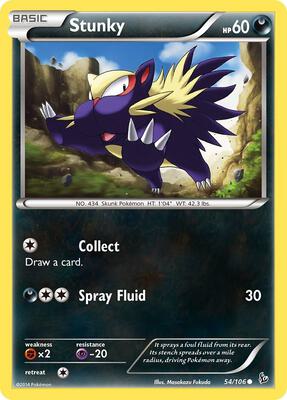 Stunky (54) card from XY - Flashfire