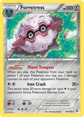 Forretress card from XY - Flashfire