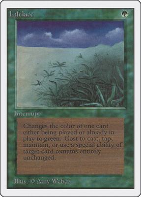 Lifelace card from Unlimited Edition
