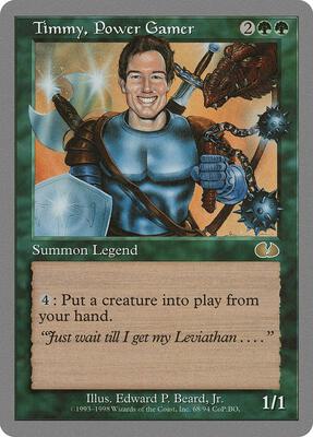 Timmy, Power Gamer card from Unglued