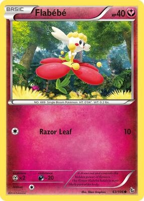 Flabebe (63) card from XY - Flashfire