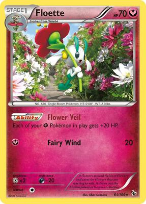 Floette (64) card from XY - Flashfire