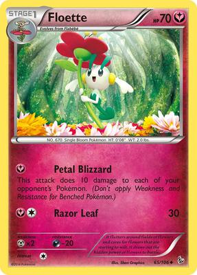 Floette (65) card from XY - Flashfire