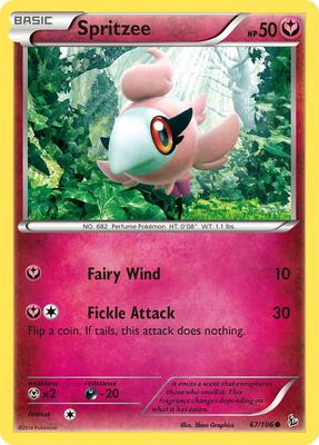 Spritzee card from XY - Flashfire