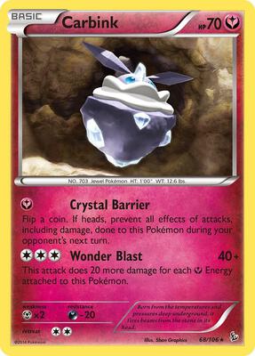 Carbink card from XY - Flashfire