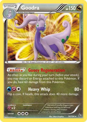 Goodra card from XY - Flashfire