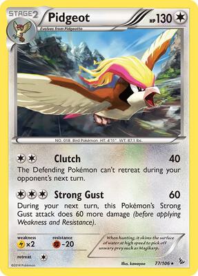 Pidgeot card from XY - Flashfire