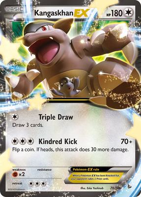 Kangaskhan EX card from XY - Flashfire