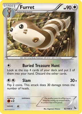 Furret card from XY - Flashfire