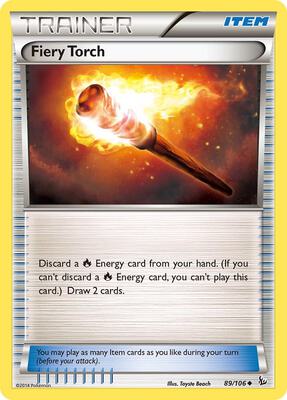 Fiery Torch card from XY - Flashfire