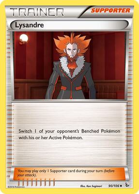 Lysandre card from XY - Flashfire