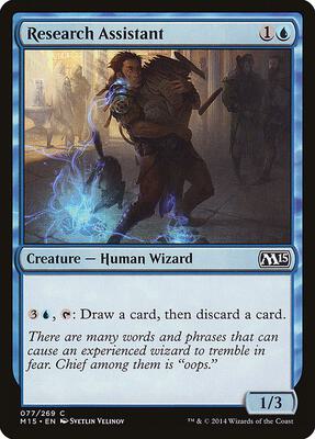Research Assistant card from Magic 2015 (M15)