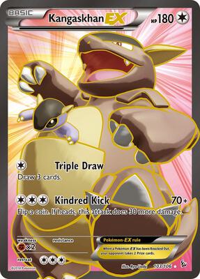 Kangaskhan EX (103 Full Art) card from XY - Flashfire