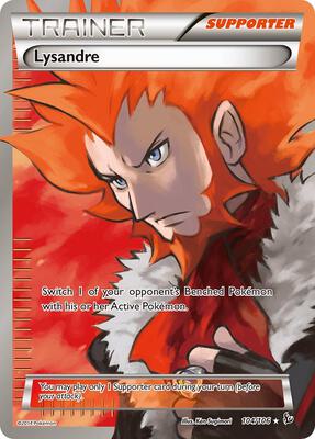 Lysandre (104 Full Art) card from XY - Flashfire