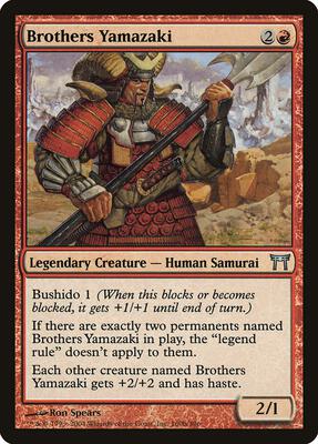 Brothers Yamazaki (160b Pike) card from Champions of Kamigawa