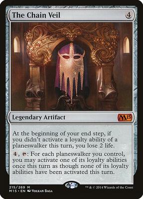 The Chain Veil card from Magic 2015 (M15)