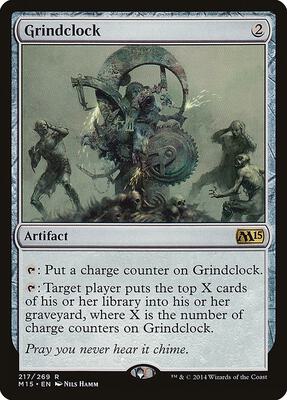 Grindclock card from Magic 2015 (M15)