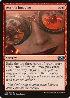 Act on Impulse card from Magic 2015 (M15)