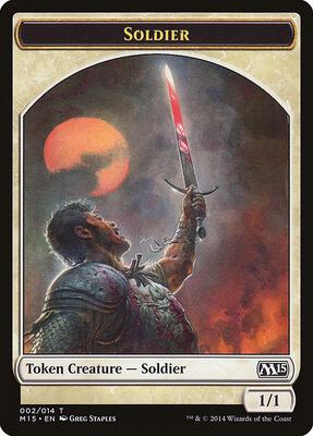 Soldier Token card from Magic 2015 (M15)