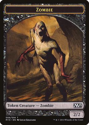 Zombie Token card from Magic 2015 (M15)