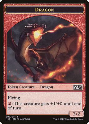 Dragon Token card from Magic 2015 (M15)