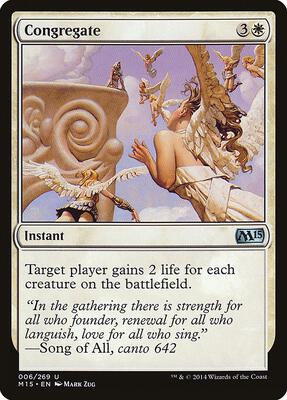 Congregate card from Magic 2015 (M15)