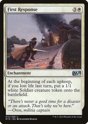 First Response card from Magic 2015 (M15)