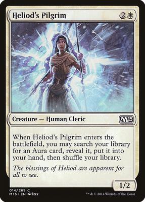 Heliod's Pilgrim card from Magic 2015 (M15)