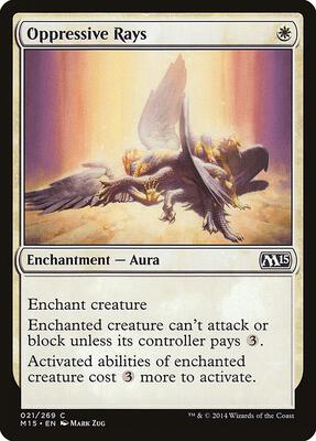 Oppressive Rays card from Magic 2015 (M15)