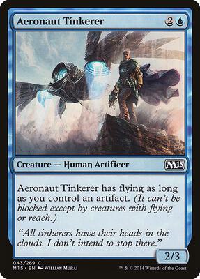 Aeronaut Tinkerer card from Magic 2015 (M15)