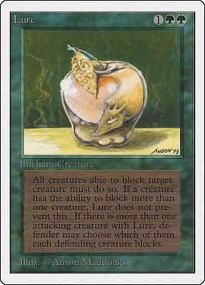 Lure card from Unlimited Edition
