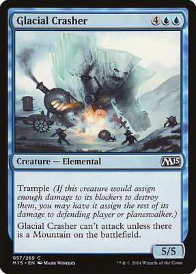 Glacial Crasher card from Magic 2015 (M15)
