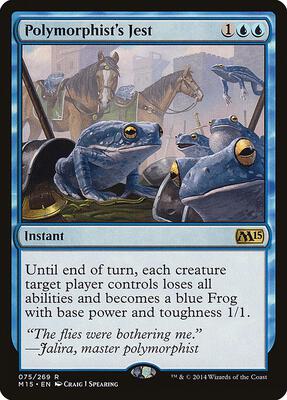 Polymorphist's Jest card from Magic 2015 (M15)