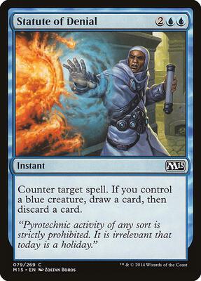 Statute of Denial card from Magic 2015 (M15)