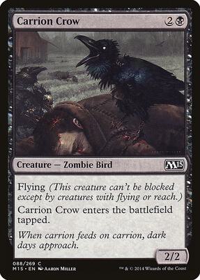 Carrion Crow card from Magic 2015 (M15)