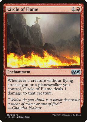 Circle of Flame card from Magic 2015 (M15)